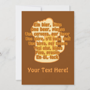 BEER in languagesカスタム招待 招待状