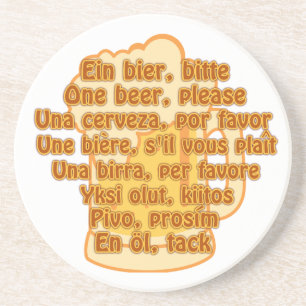BEER in languagesカスタム coaster コースター