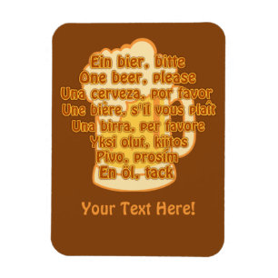 BEER in languagesカスタム magnet マグネット