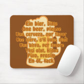 BEER in languagesカスタム mousepad マウスパッド (マウス)