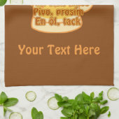 BEER in languagesキッチンカスタムタオル キッチンタオル (折り畳み)