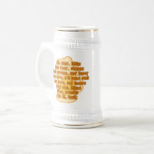 BEER in languages mag -スタイルとカラーを選択 ビールジョッキ (正面左)