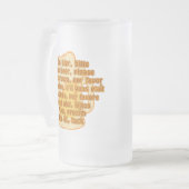 BEER in languages mag -スタイルとカラーを選択 フロストグラスビールジョッキ (正面左)