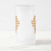 BEER in languages mag -スタイルとカラーを選択 フロストグラスビールジョッキ (中央)