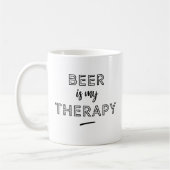 Beer is my therapy コーヒーマグカップ (左)