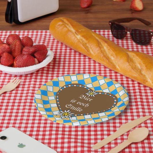 Beer is ooch Stulle ペーパープレート (ピクニック)