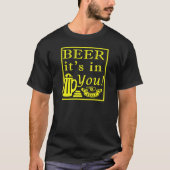 Beer It's In You! フレームY Tシャツ (正面)