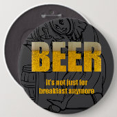 Beer It's Just For Breakfast 缶バッジ (正面&裏面)