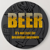 Beer It's Just For Breakfast 缶バッジ (正面)