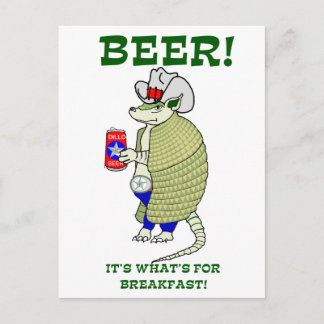 Beer It's What's For Breakfast ポストカード