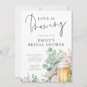 Beer Love is Brewing Bridal Shower 招待状 (正面)
