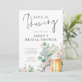 Beer Love is Brewing Bridal Shower 招待状 (スタンド正面)