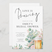 Beer Love is Brewing Bridal Shower 招待状 (正面/裏面)
