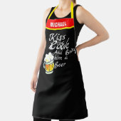 Beer Lover Apron - Funny Custom Chef Gift Men エプロン (インサイチュ)