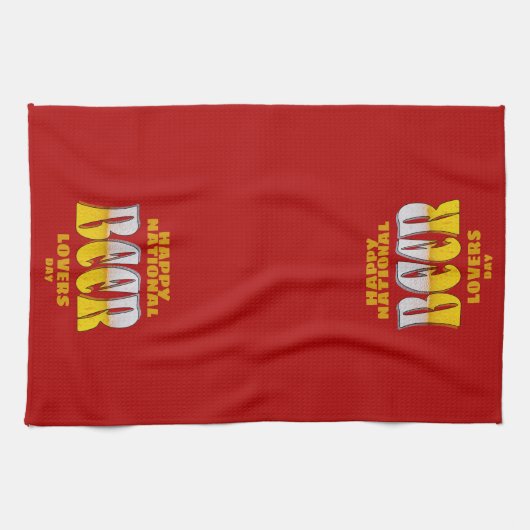 Beer Lovers Day キッチンタオル (横)