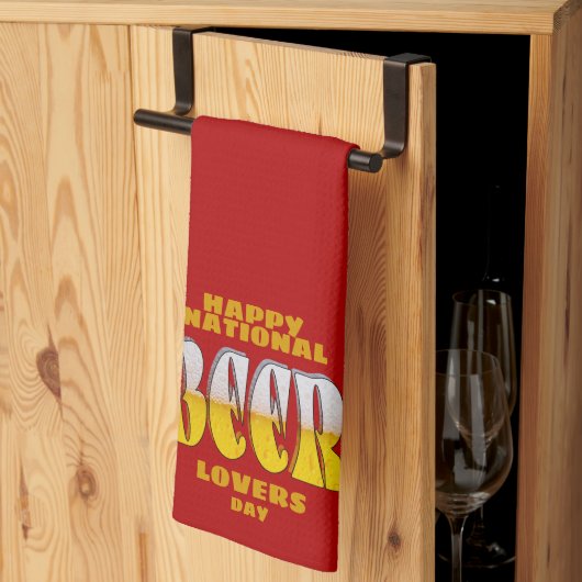 Beer Lovers Day キッチンタオル (三つ折り)