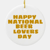 Beer Lovers Day セラミックオーナメント (裏面)
