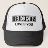 Beer Loves You™ Trucker Hat キャップ (正面)