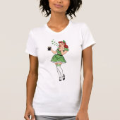 Beer Loving Irish Pin Up Tシャツ (正面)