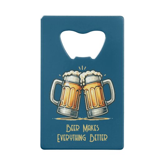 Beer Makes Everything Better クレジットカード栓抜き (裏面)