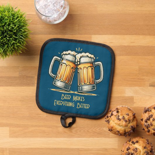 Beer Makes Everything Better 鍋敷き (トップダウン)