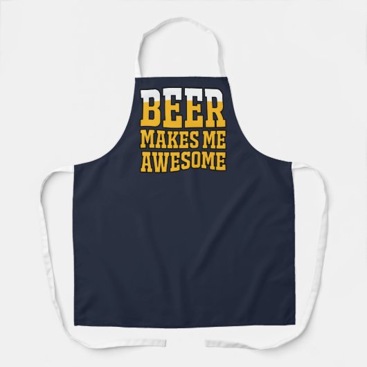 Beer makes me awesome エプロン (正面)