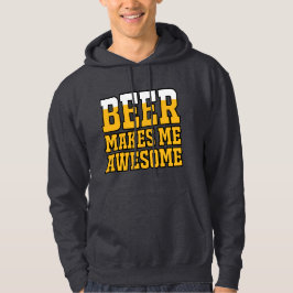 Beer makes me awesome パーカ
