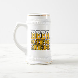 Beer makes me awesome ビールジョッキ