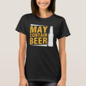 Beer  May Contain Beer Tシャツ (正面)