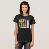 Beer  May Contain Beer Tシャツ (正面フル)