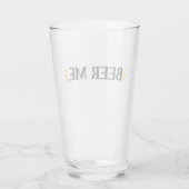 Beer Me | おもしろタイポグラフィー ビアグラス タンブラーグラス (裏面)