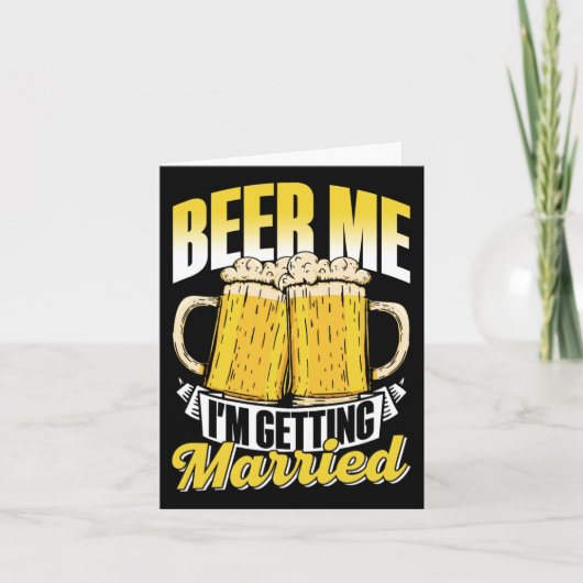 Beer Me I'Getting Marshed Bride Bgm Bach カード (正面)