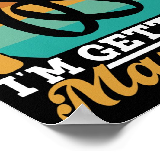 Beer Me I'Getting Marshed Bride Bgm Bach ポスター (角)