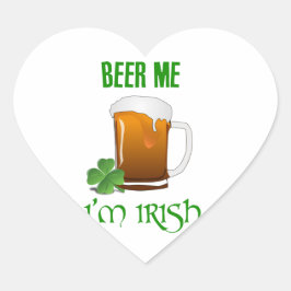 Beer Me I'm Irish ハートシール