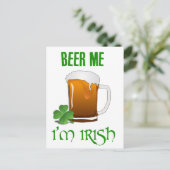 Beer Me I'm Irish ポストカード (スタンド正面)