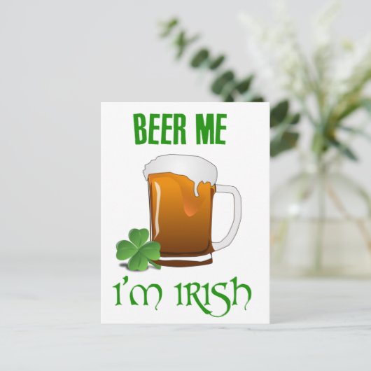Beer Me I'm Irish ポストカード (スタンド正面)