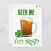 Beer Me I'm Irish ポストカード (正面/裏面)