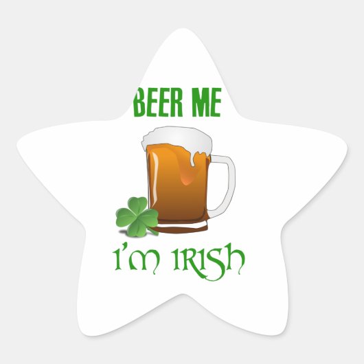 Beer Me I'm Irish 星シール (正面)
