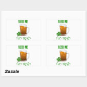 Beer Me I'm Irish 長方形シール (シート)