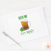 Beer Me I'm Irish 長方形シール (封筒)