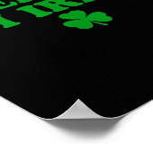 Beer Me I'm Irish Shamrock, Funny St Patricks Day ポスター (角)