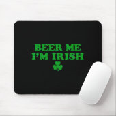 Beer Me I'm Irish Shamrock, Funny St Patricks Day  マウスパッド (マウス)