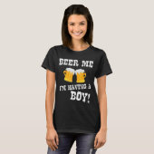 Beer Me Tシャツを着た新しい父母様がいる Tシャツ (正面フル)