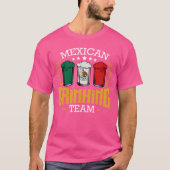 Beer Mexican Drinking Team Mexico Flag Funny Beer Tシャツ (正面)