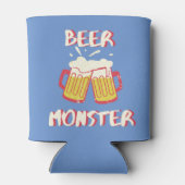 Beer Monster 缶用クーラー｜水色の背景 缶クーラー (裏面)