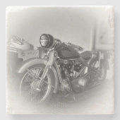 Beer Motorcycle Coaster 10 ストーンコースター (正面)