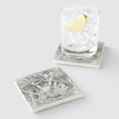 Beer Motorcycle Coaster 18 ストーンコースター (横)