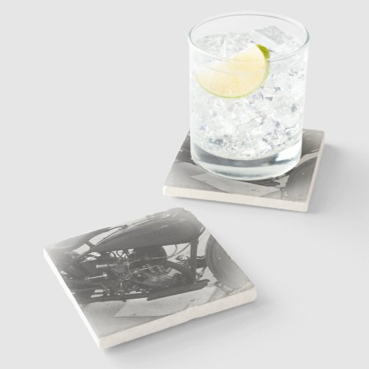 Beer Motorcycle Coaster 1 ストーンコースター (横)