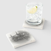 Beer Motorcycle Coaster 2 ストーンコースター (横)