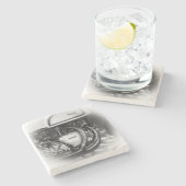 Beer Motorcycle Coaster 6 ストーンコースター (横)